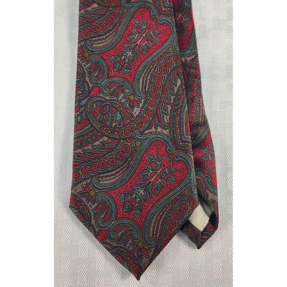 Palace Hotel Madrid 100% Silk Tie Paisley Pattern